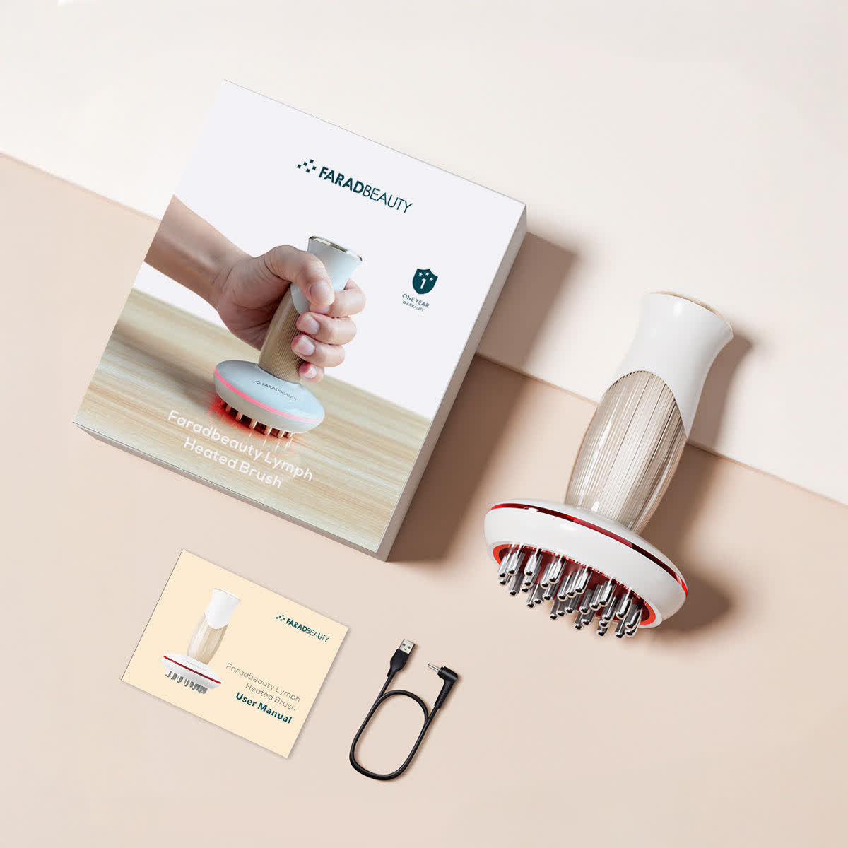 Faradbeauty Lymph Heated Brush