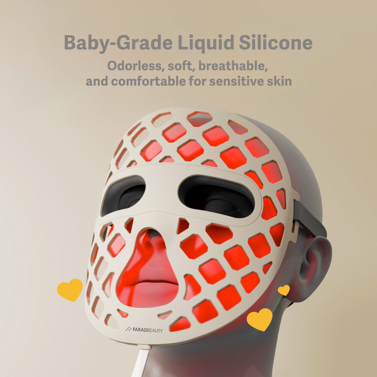 Baby-safe liquid silicone mask