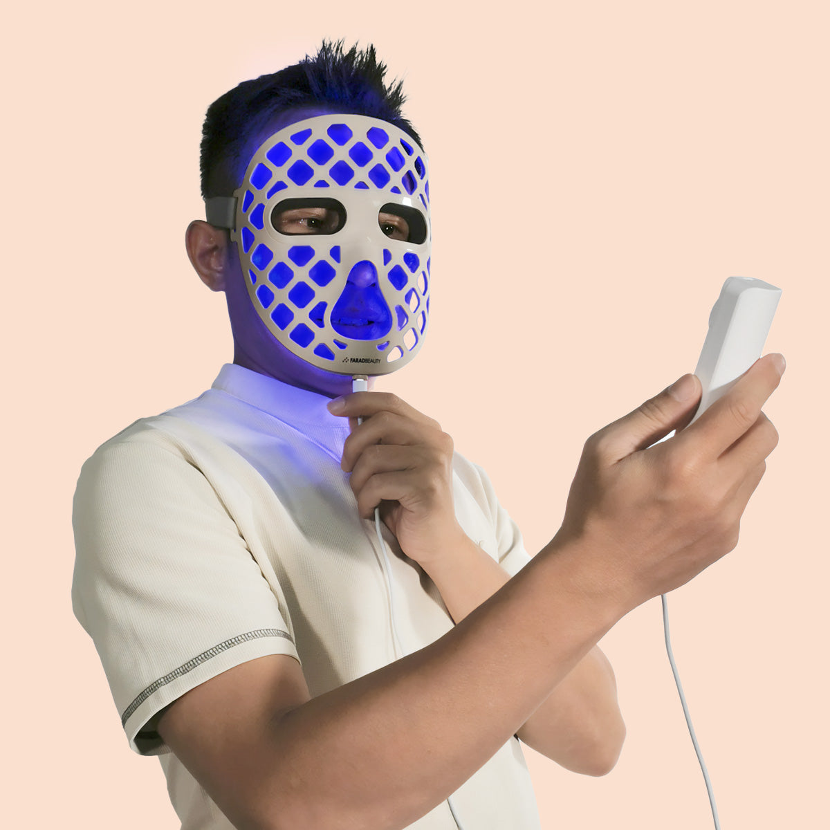 Blue light therapy mask