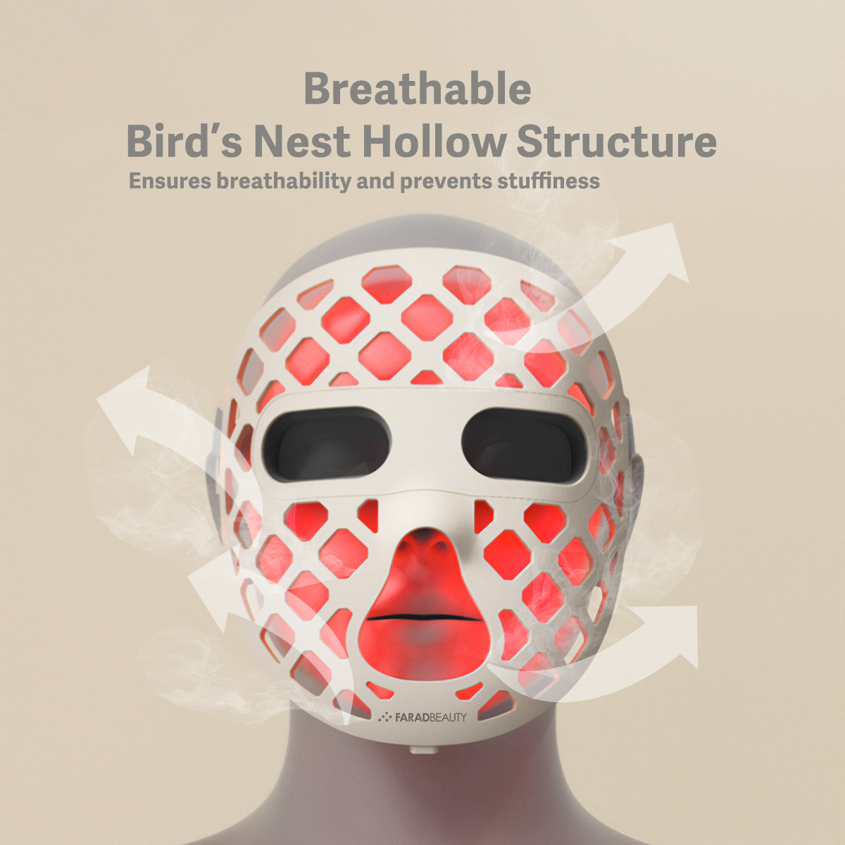 Breathable LED light mask